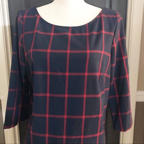 mango tartan dress